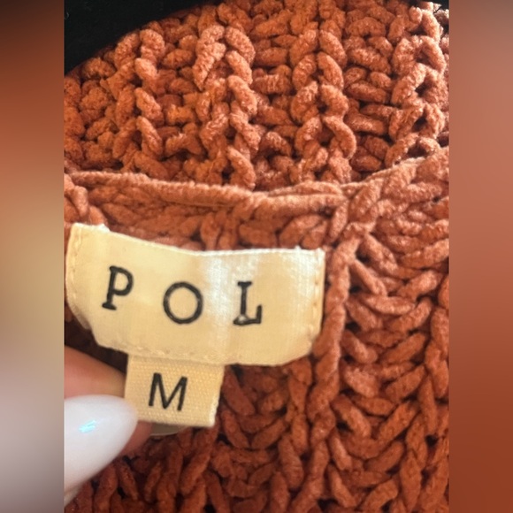 POL Rust Open-Front Sweater - Picture 2 of 4